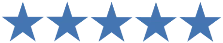 5 blue stars